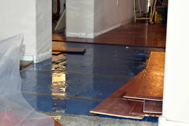 Professional Flood Damage Restoration technician working in Lambertville, NJ